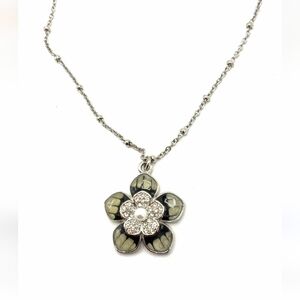 NWT Lia Sophia "Jasmine" Cut Crystal & Resin Necklace